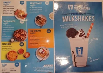 Makers of Milkshake menu 