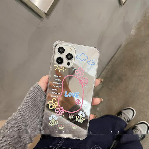 Title 2, Mirror Graffiti Small Flower Phone Case offers ...