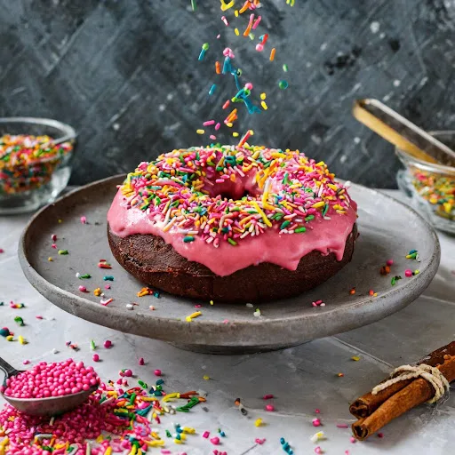 Bubble Gum Brownie Doughnut