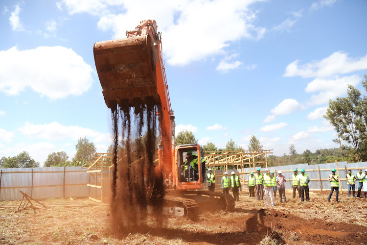 Groundbreaking of the Mama Ngina University in Mutomo village, Gatundu South constituency.