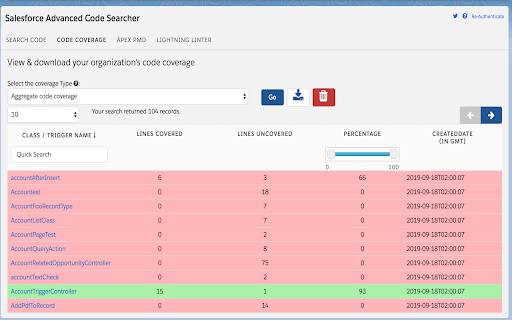 Salesforce advanced Code searcher