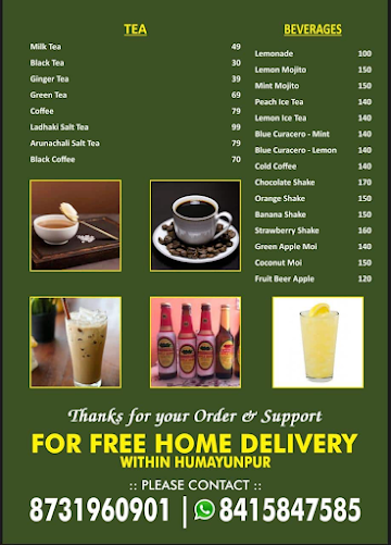 Arunachali Naloi's Restaurant & Cafe menu 