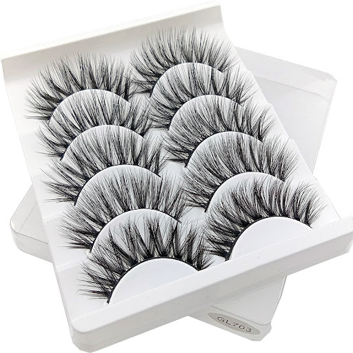 Title 4, 3D False Eyelashes 5 Pairs Natural and Soft, en...