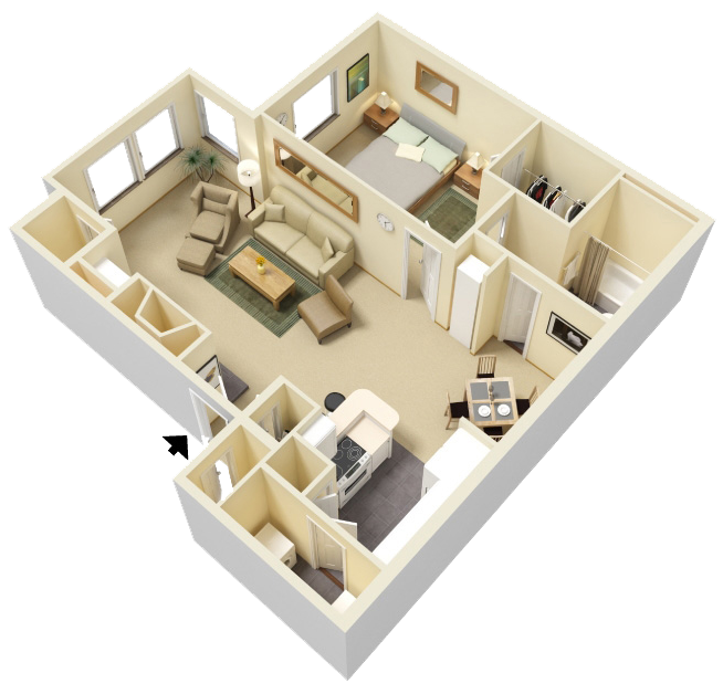 Rendered Dogwood Floorplan Diagram