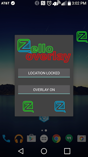 Overlay for Zello