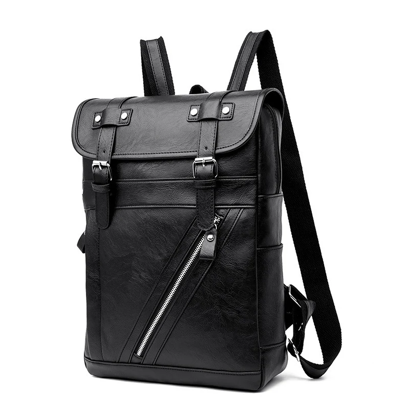 Sac à dos scolaire simple Europe et États-Unis, tendance mode, sac ordinateur, voyage. Confortable et pratique, parfait pour l'école et les déplacements.
