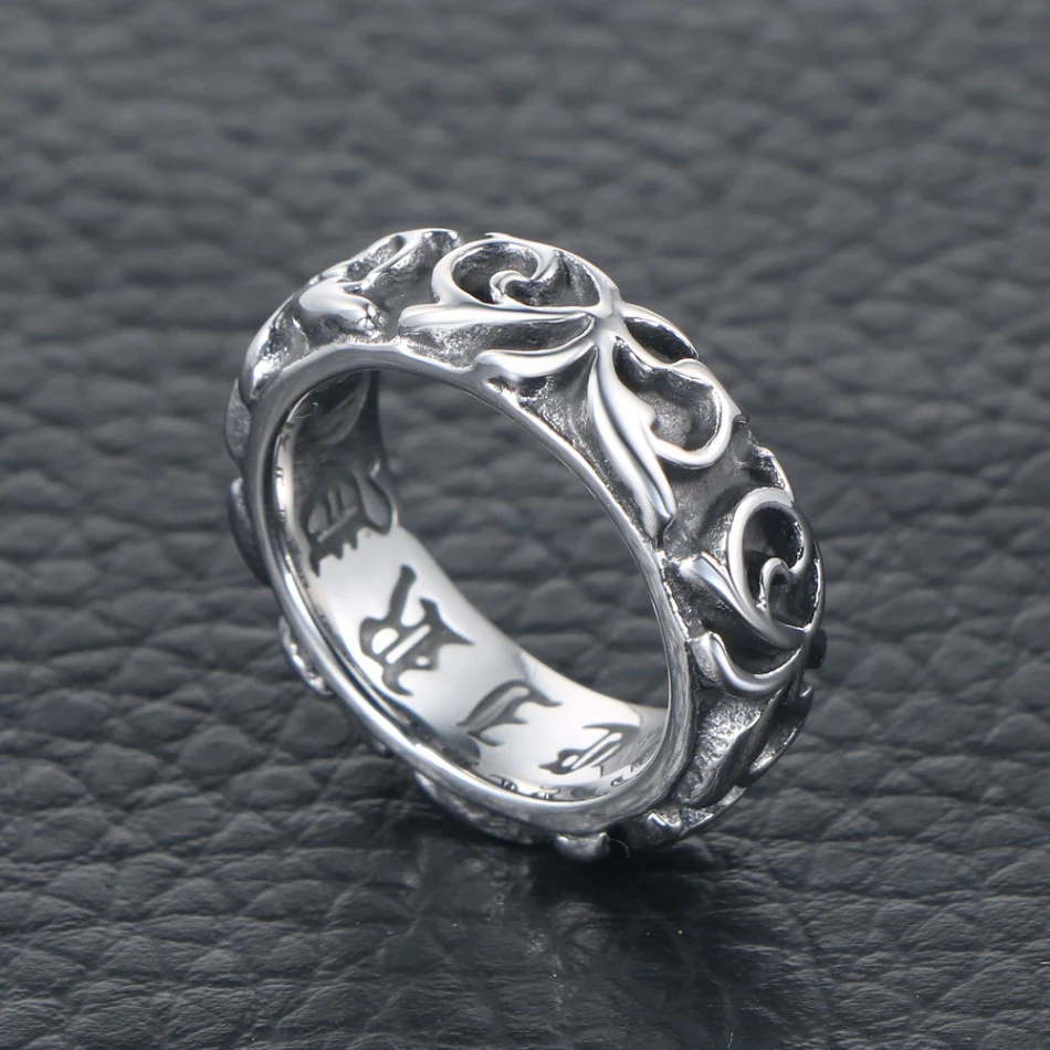Klassiek Patroon Gepersonaliseerde Retro Ring Geef Je Stijl een Vintage Look met Deze Unieke en Op Maat Gemaakte Ring, Perfect voor Jou.
