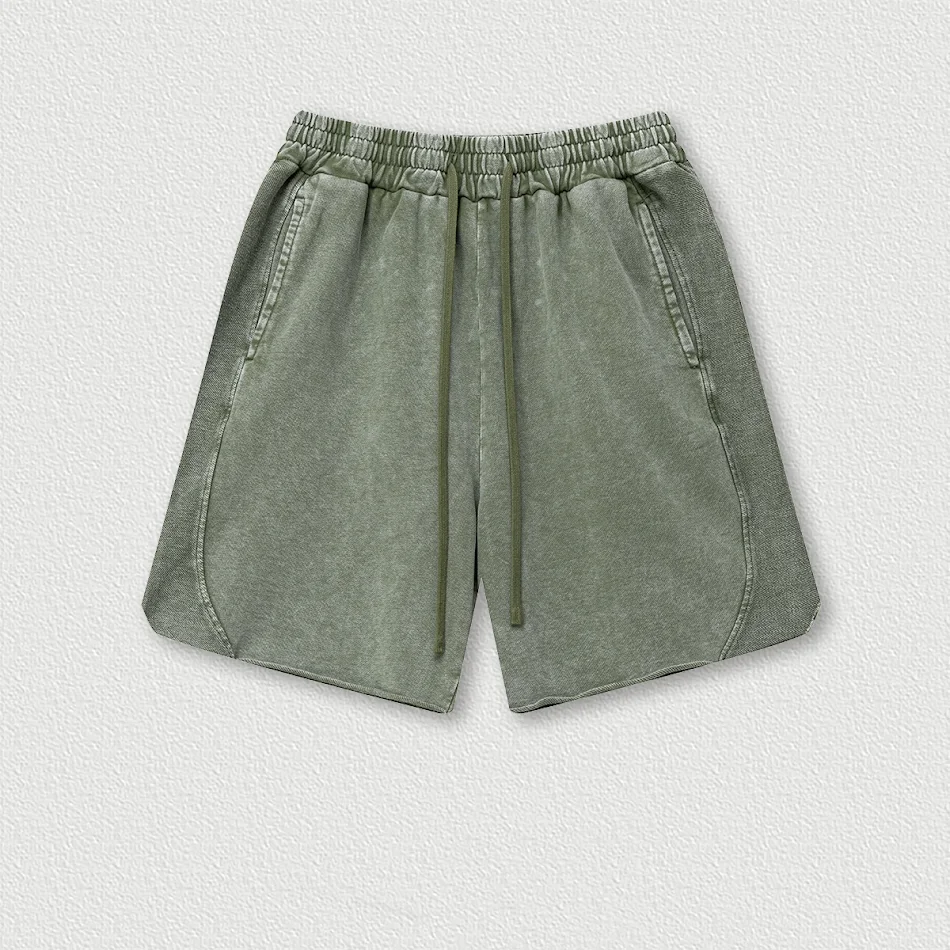 Men's High Street Batik Washed Shorts. Comfortable and Stylish Summer Shorts. Perfect for casual wear, offering a unique