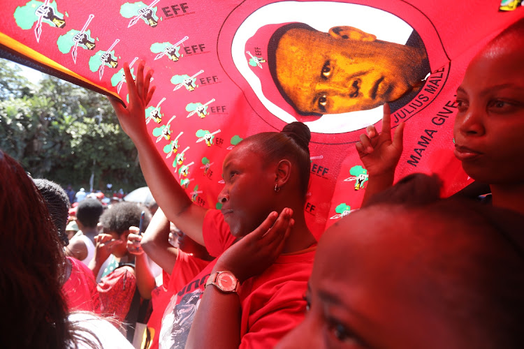 EFF supporters. Picture: SANDILE NDLOVU