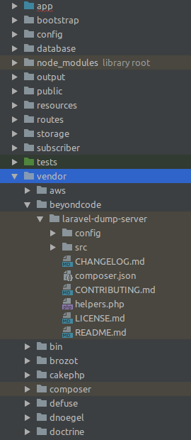 vendor directory in Laravel