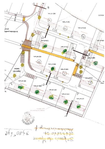 Vente terrain  609 m² à Saint-Denis-du-Maine (53170), 21 200 €