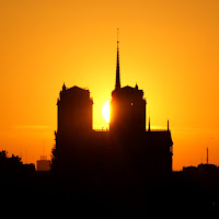 tramonto a Notre Dame di 