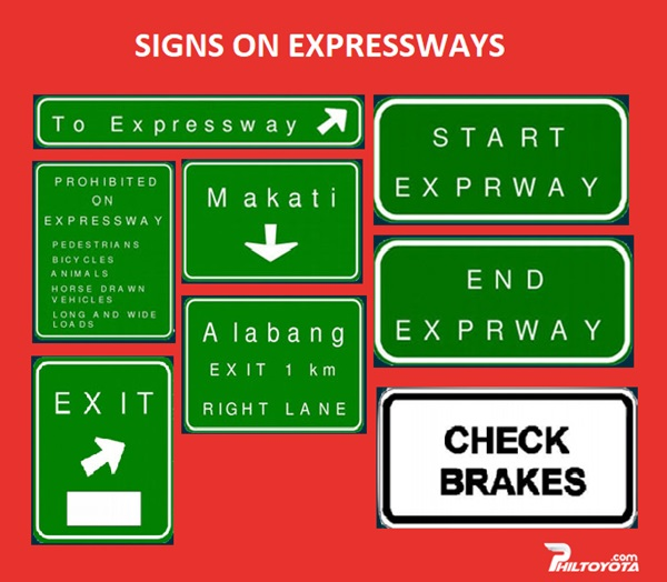 signs on expressways