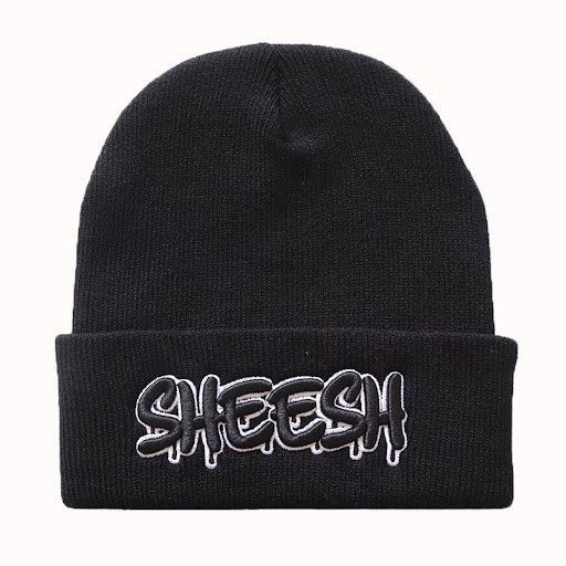 Title 1, Embroidered Knitted Hat Warm Hip Hop Woolen
