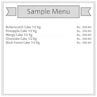 Aryans Cake Shop menu 1