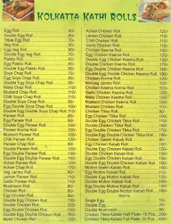 Kolkata Kathi Rolls menu 2