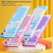 [Siêu Phẩm Giá Rẻ] Bàn Phím Gaming, Bàn Phím Máy Tính Giả Cơ K500 Nhiều Màu Cực Đỉnh, Có Led [Có Bh]