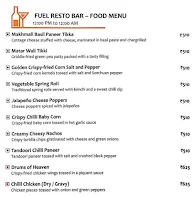 Fuel Resto Bar- The Pride Hotels menu 1