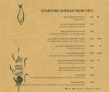 Sumeruu Restaurant menu 