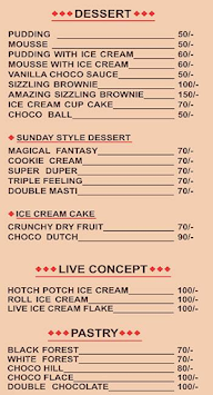 Chocoden menu 1