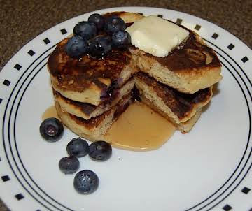 Sour Cream Blueberry Pancakes