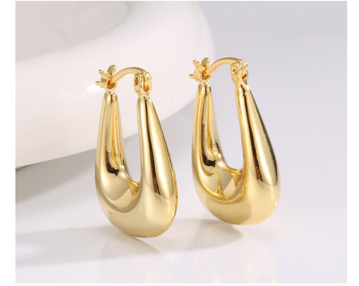 Title 5, U-shaped ear clips, niche design for round face...
