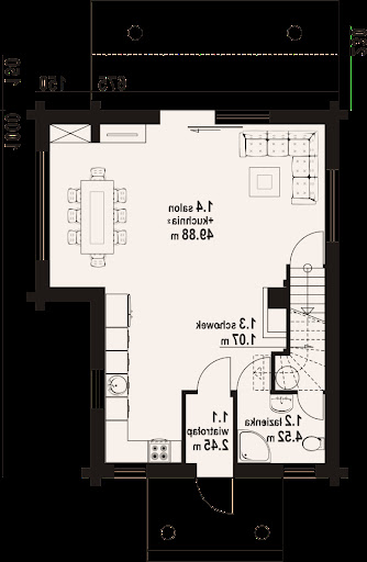 Rytowo dw 7 - Rzut parteru