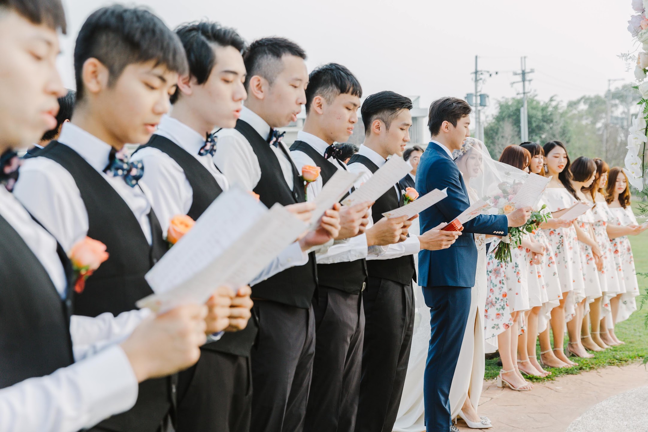 在 台中 的 心之芳庭 婚禮 場地舉行陽光正好的美式 婚禮 , 是每位新娘夢寐以求的西式婚禮樣式!