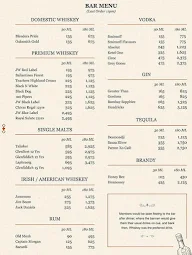 The LCR Gymkhana menu 1