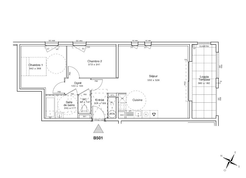 Vente appartement 3 pièces 63 m² à Menton (06500), 458 000 €