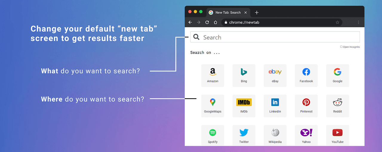 New Tab: Search Preview image 2