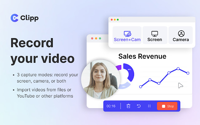 Clipp - Screen Recorder & Text-Based Editor