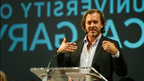 Colin Beavan AKA No Impact Man giving one of his frequent talks