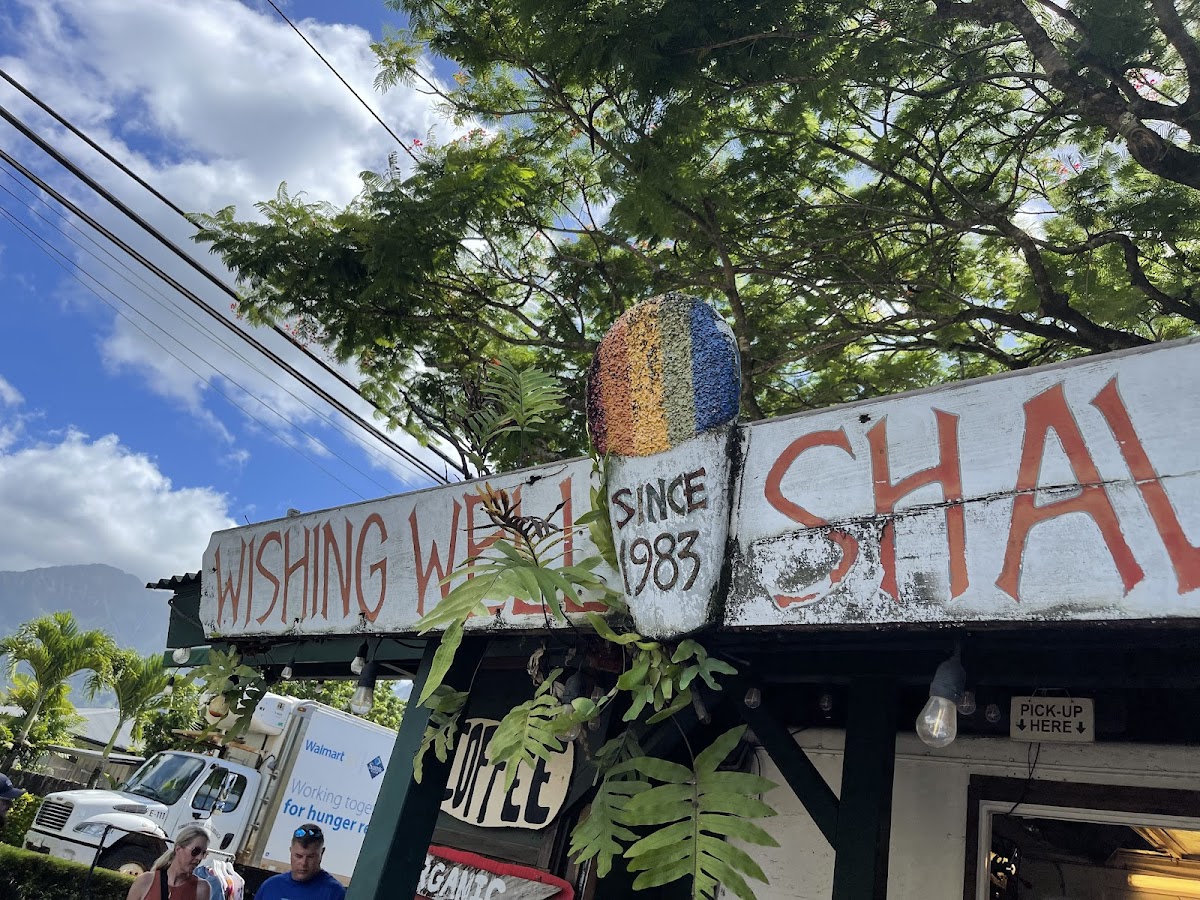 Wishing Well Shave Ice gluten-free menu