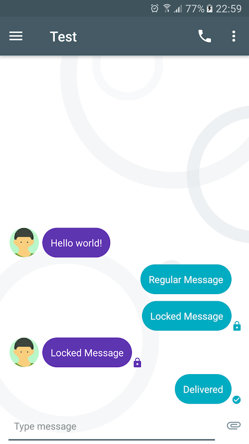 Android application NOO-Gat Theme for EvolveSMS screenshort
