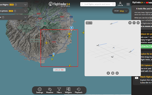 Altitude flightradar24 screenshot 1