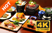 Japanese cuisine food HD new tab theme small promo image