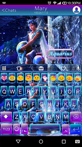 Aquarius Emoji Keyboard