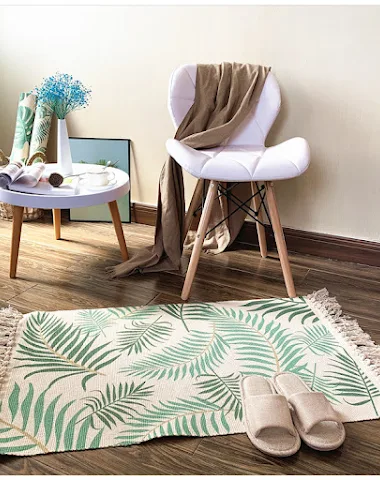 Household cotton and linen carpet - 0