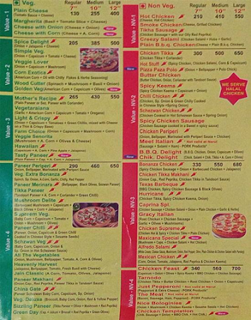 Pizza Caprina menu 