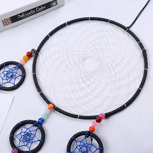 Title 3, Multi-ring dreamcatcher wall hanging, perfect f...