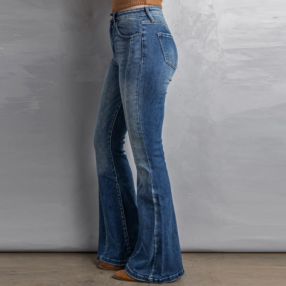 Title 4, High-rise slim-fit washed wide-leg jeans, offer...