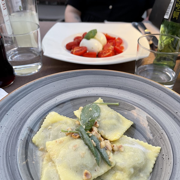 Homemade gf ravioli with shredded beef