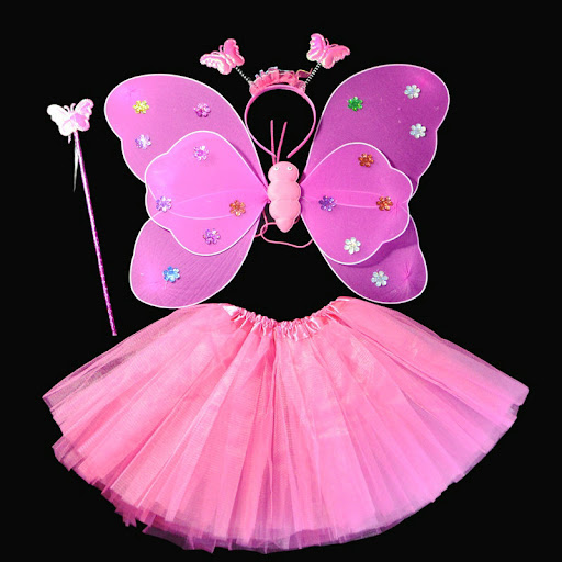 Title 1, Childrens Angel Butterfly Wings Skirt Fairy St...