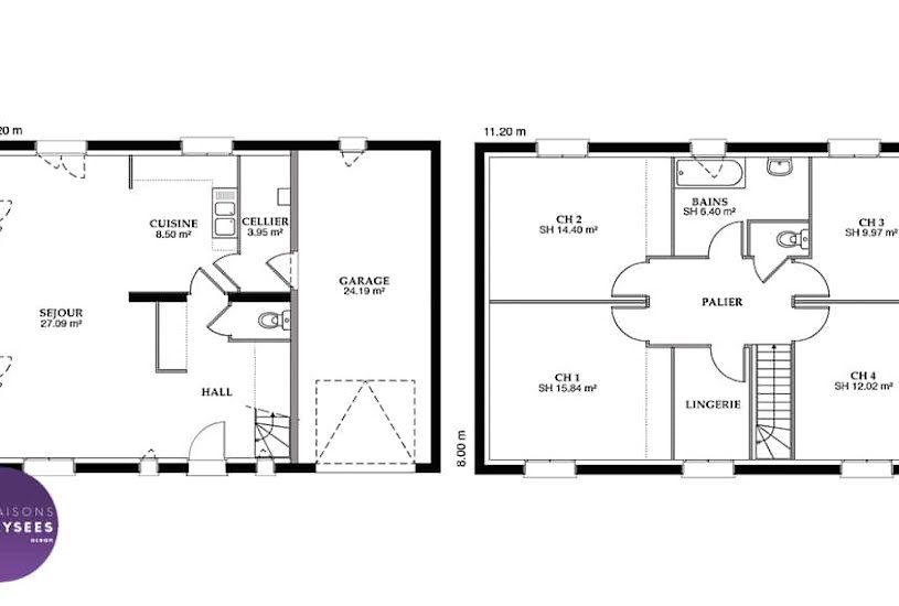  Vente Terrain + Maison - Terrain : 345m² - Maison : 109m² à Surgères (17700) 