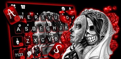 Skull Bride Mask Keyboard Them Screenshot