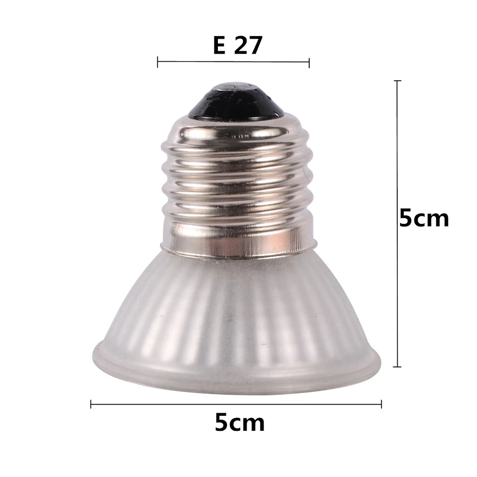 UVA+UVB 3.0 Reptile Lamp 25/50/75W Turtle Basking UV Light Bulbs Heating Lamp Amphibians Lizards Temperature Control 1Pc