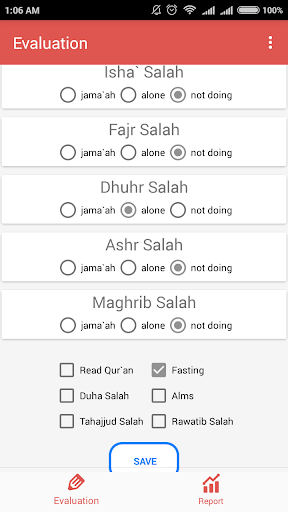 Moslem Worship Evaluation