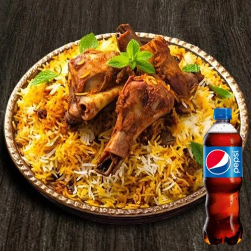 Mutton Dum Biryani (Express Bowl) + Pepsi (400 Ml)