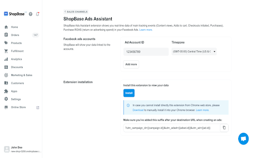 ShopBase Ads Assistant